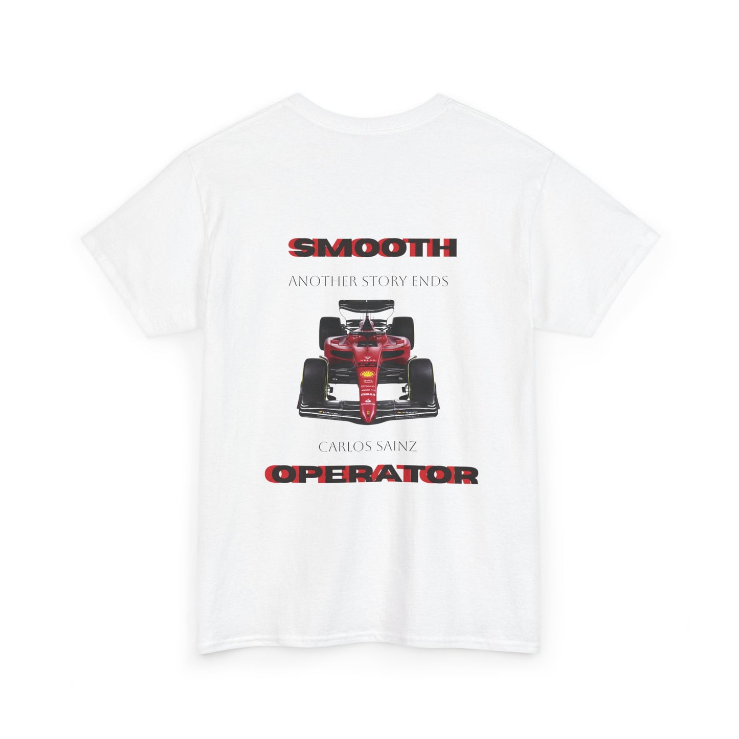 Unisex Heavy Cotton Tshirt  SMOOTH OPERATOR ,Carlos Sainz tribute