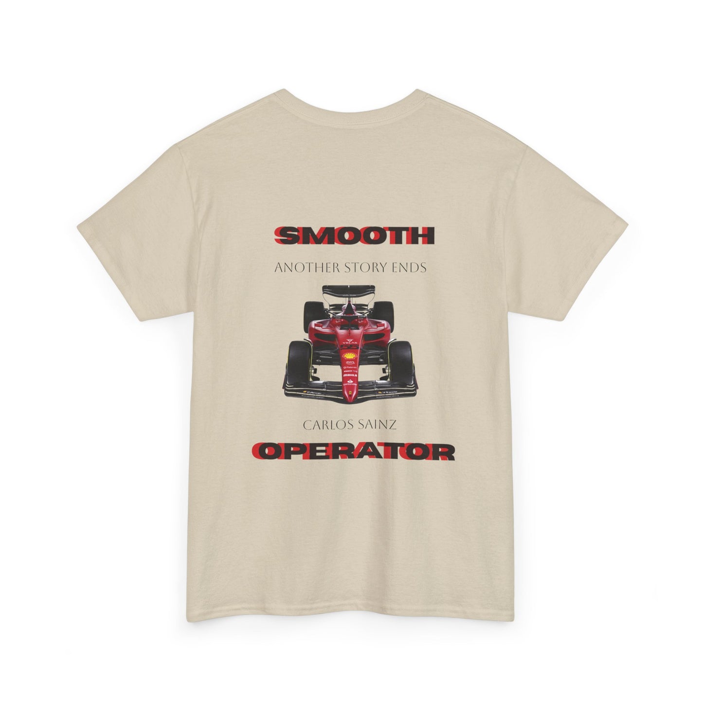 Unisex Heavy Cotton Tshirt  SMOOTH OPERATOR ,Carlos Sainz tribute