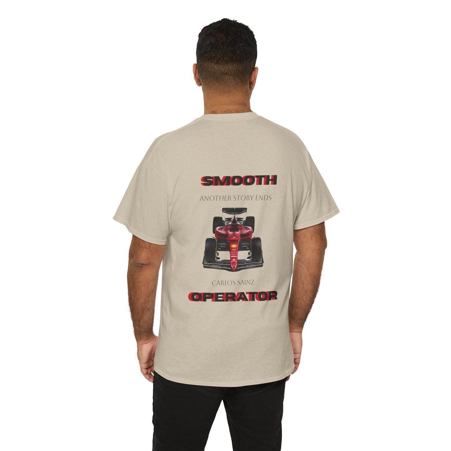 Unisex Heavy Cotton Tshirt  SMOOTH OPERATOR ,Carlos Sainz tribute