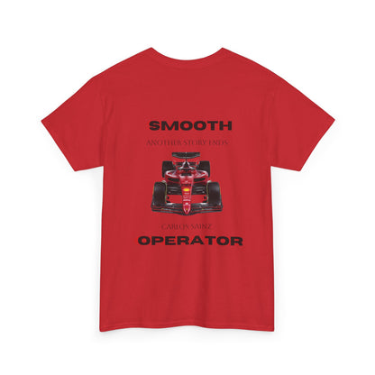 Unisex Heavy Cotton Tshirt  SMOOTH OPERATOR ,Carlos Sainz tribute